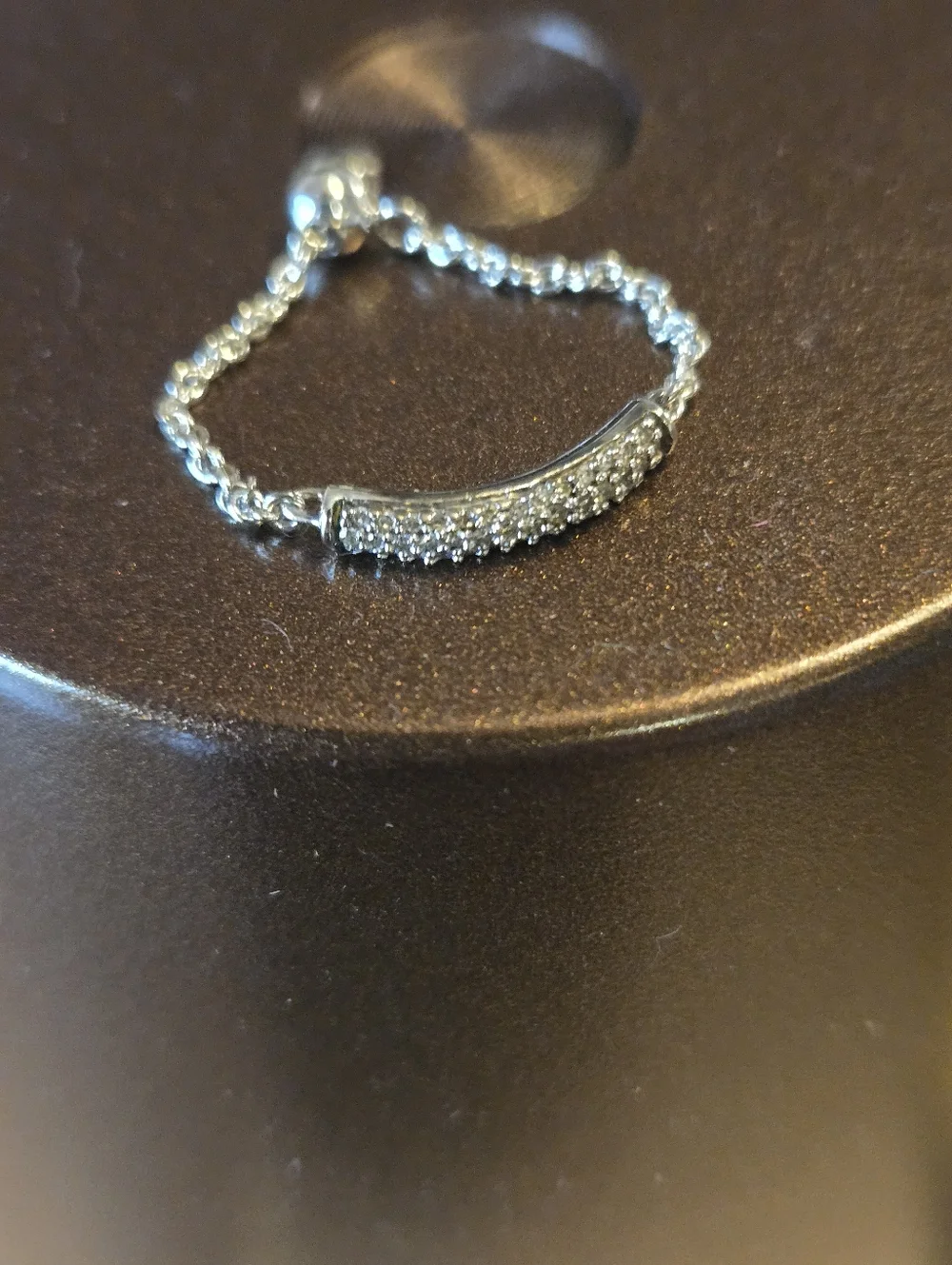 Monica Vinader Fiji Bar Adjustable Friendship Diamond Ring